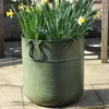 Verdigris Tall Metal Planter