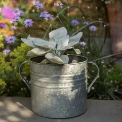 Galvanised Planter With Handles -Deals Green4Ever Store pr2000026340 card3 lg