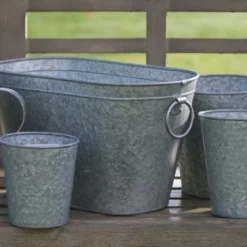 Galvanised Metal Trough -Deals Green4Ever Store pr2000026345 card4 lg