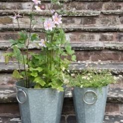 Faceted Galvanised Planter -Deals Green4Ever Store pr2000027856 card4 lg