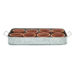 Terracotta Grow Pots - Set Of 8 With Tray -Deals Green4Ever Store pr2000028372 card9 lg