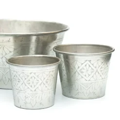 Hand Etched Aluminium Planter -Deals Green4Ever Store pr2000028556 card4 lg