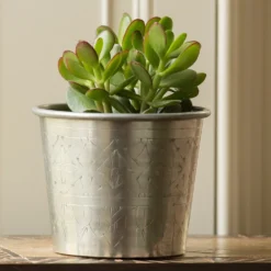 Hand Etched Aluminium Planter -Deals Green4Ever Store pr2000028556 card7 lg