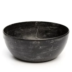 Rough Cast Aluminium Bowl - Charcoal Black 19 Rough Cast Aluminium Bowl - Charcoal Black -Deals Green4Ever Store pr2000028887 card10 lg