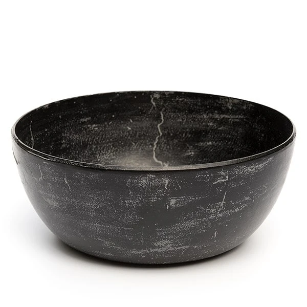 Rough Cast Aluminium Bowl - Charcoal Black 10 Rough Cast Aluminium Bowl - Charcoal Black - Image 10