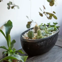 Rough Cast Aluminium Bowl - Charcoal Black 12 Rough Cast Aluminium Bowl - Charcoal Black -Deals Green4Ever Store pr2000028887 card3 lg