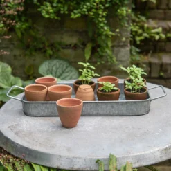 Terracotta Grow Pots - Set Of 10 With Tray -Deals Green4Ever Store pr2000029288 card4 lg