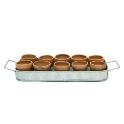 Terracotta Grow Pots - Set Of 10 With Tray -Deals Green4Ever Store pr2000029288 card9 lg
