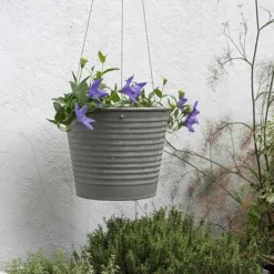 Hanging Aged Ribbed Planter -Deals Green4Ever Store pr2000031414 card4 lg