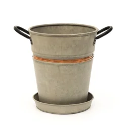 Planter With Copper Belt And Tray -Deals Green4Ever Store pr2000031454 card2 lg