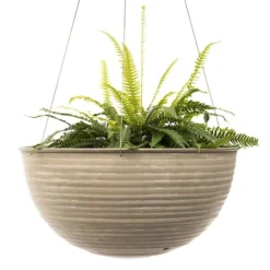 Hanging Aged Ribbed Bowl -Deals Green4Ever Store pr2000031455 card4 lg