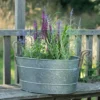 Galvanised Trough For Plants Or Drinks
