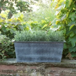 Plant Trough - Aged Zinc 12 Plant Trough - Aged Zinc -Deals Green4Ever Store pr2000033930 card5 lg