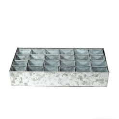 Galvanised Tray With 24 Grow Pods -Deals Green4Ever Store pr2000037488 card3 lg