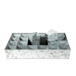 Galvanised Tray With 24 Grow Pods -Deals Green4Ever Store pr2000037488 card4 lg