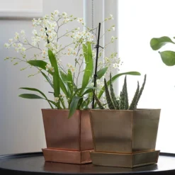 Square Copper Pot And Saucer -Deals Green4Ever Store pr2000037495 card3 lg