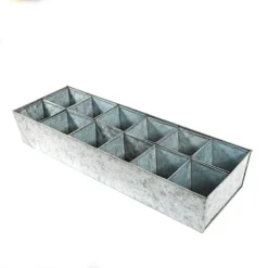 Galvanised Tray With 12 Large Grow Pods -Deals Green4Ever Store pr2000037508 card4 lg