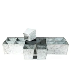 Galvanised Tray With 12 Large Grow Pods -Deals Green4Ever Store pr2000037508 card6 lg