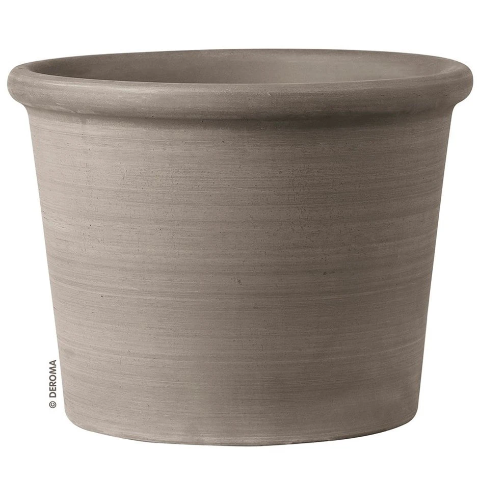 Italian Terracotta Cylinder Pot - Grey 1 Italian Terracotta Cylinder Pot - Grey