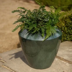 Glazed Terracotta Feature Pot - Moss Green 7 Glazed Terracotta Feature Pot - Moss Green -Deals Green4Ever Store pr2000046302 card2 lg