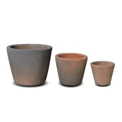 Tapered Terracotta Pot - Sandblasted -Deals Green4Ever Store pr2000046314 card7 lg