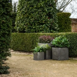 Cement Cube Pot - Waxed -Deals Green4Ever Store pr2000046317 card6 lg