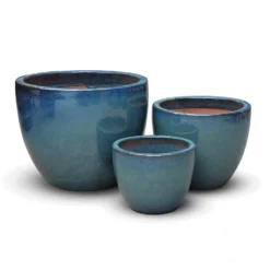 Glazed Terracotta Pot - Reef Blue -Deals Green4Ever Store pr2000046329 card6 lg