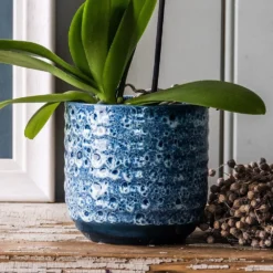 Reactive Glaze Plant Pot - Blue -Deals Green4Ever Store pr2000047907 card3 lg