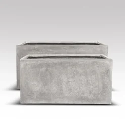 Rectangular Terrace Planter - Weathered Cement -Deals Green4Ever Store pr2000048710 card3 lg