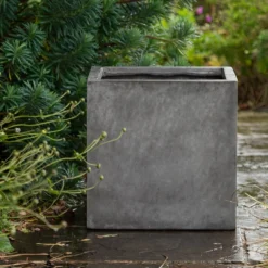 Square Terrace Planter - Weathered Cement -Deals Green4Ever Store pr2000048722 card3 lg
