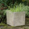 Square Terrace Planter - Weathered Cream